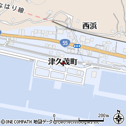 高知県安芸市津久茂町周辺の地図