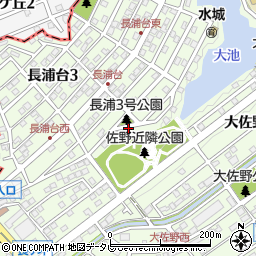 長浦3号公園周辺の地図