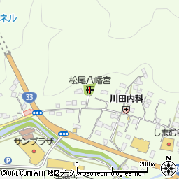 松尾八幡宮周辺の地図