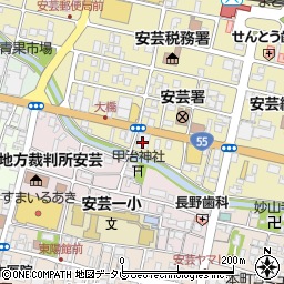 四国銀行安芸支店 ＡＴＭ周辺の地図