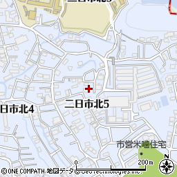 福岡県筑紫野市二日市北周辺の地図