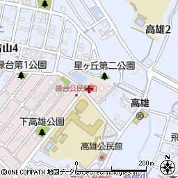 緑台区公民館周辺の地図