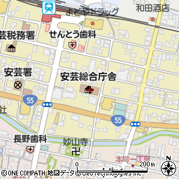 高知県安芸土木事務所　道路建設課周辺の地図