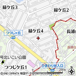 福岡県大野城市緑ケ丘4丁目周辺の地図