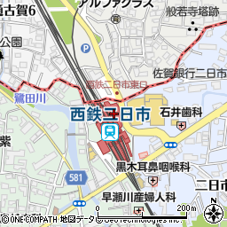 マツモトキヨシ西鉄二日市駅店周辺の地図