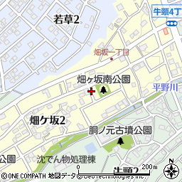 福岡県大野城市畑ケ坂周辺の地図