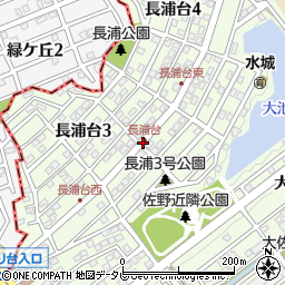 長浦台周辺の地図