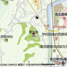 乗台寺周辺の地図