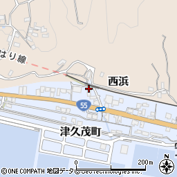 津久茂公民館周辺の地図