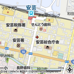 高知県安芸市矢ノ丸周辺の地図