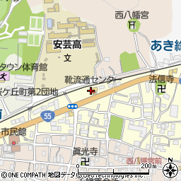 東京靴流通センター　高知安芸店周辺の地図