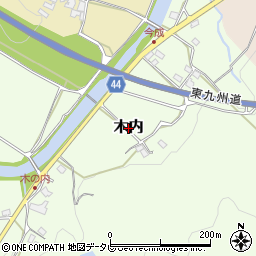 大分県宇佐市木内周辺の地図