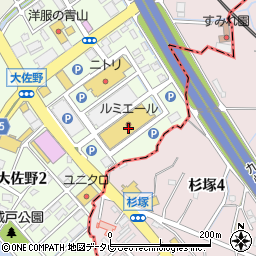 ルミエール太宰府サポートセンター　商品部周辺の地図