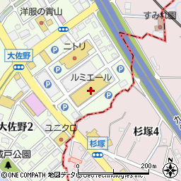 ルミエール太宰府店　精肉部周辺の地図