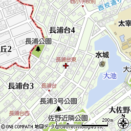 長浦台東周辺の地図