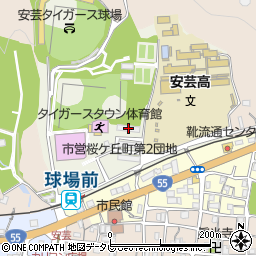 県営桜ケ丘町団地周辺の地図