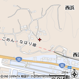 高知県安芸市西浜3705周辺の地図