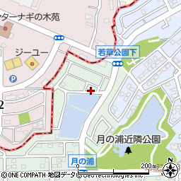 福岡県大野城市月の浦2丁目24周辺の地図