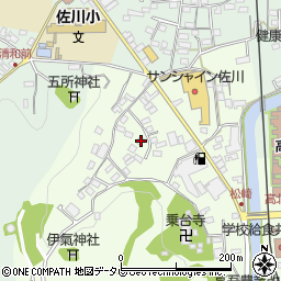高知県高岡郡佐川町甲1793-3周辺の地図