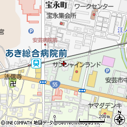 株式会社四国建設センター　安芸営業所周辺の地図