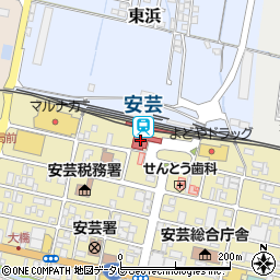 駅レンタカー安芸営業所周辺の地図