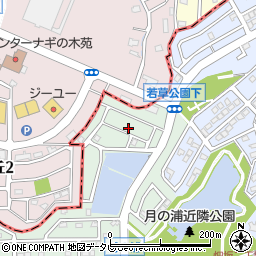 福岡県大野城市月の浦2丁目25周辺の地図