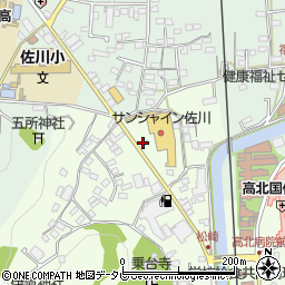 クリーニングの山本屋佐川中店周辺の地図