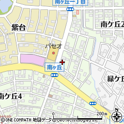 西日本シティ銀行南ヶ丘支店周辺の地図