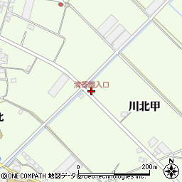 清香園入口周辺の地図