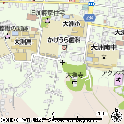 愛媛県大洲市大洲1001-7周辺の地図