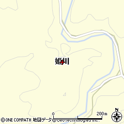 和歌山県東牟婁郡串本町姫川周辺の地図