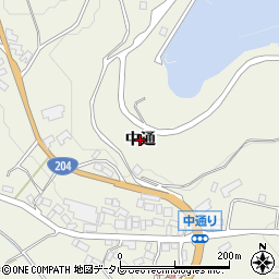 佐賀県東松浦郡玄海町中通周辺の地図