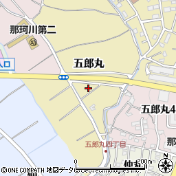福岡県那珂川市五郎丸周辺の地図