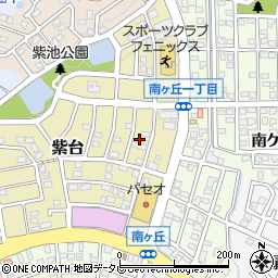 福岡県大野城市紫台14周辺の地図
