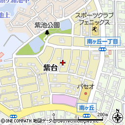 福岡県大野城市紫台周辺の地図