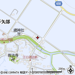 大分県宇佐市下矢部1281-1周辺の地図