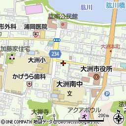愛媛県大洲市大洲周辺の地図