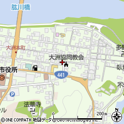 愛媛県大洲市大洲586周辺の地図