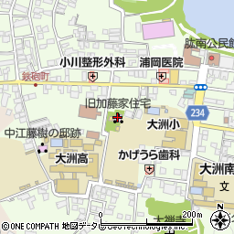 旧加藤家住宅周辺の地図