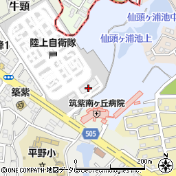 福岡県大野城市牛頸1034-17周辺の地図