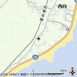和歌山県東牟婁郡串本町西向1168周辺の地図