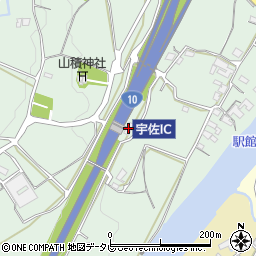 西日本高速道路株式会社　宇佐料金所周辺の地図