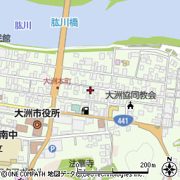 愛媛県大洲市大洲485周辺の地図