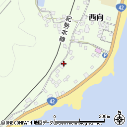 和歌山県東牟婁郡串本町西向1176周辺の地図