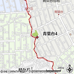 福岡県太宰府市青葉台4丁目10-8周辺の地図