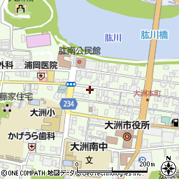 愛媛県大洲市大洲521周辺の地図