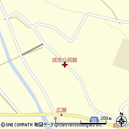成吉公民館周辺の地図