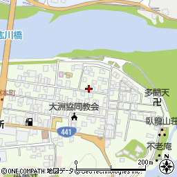 愛媛県大洲市大洲80周辺の地図