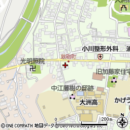 愛媛県大洲市大洲755-7周辺の地図