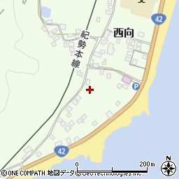 和歌山県東牟婁郡串本町西向1182周辺の地図